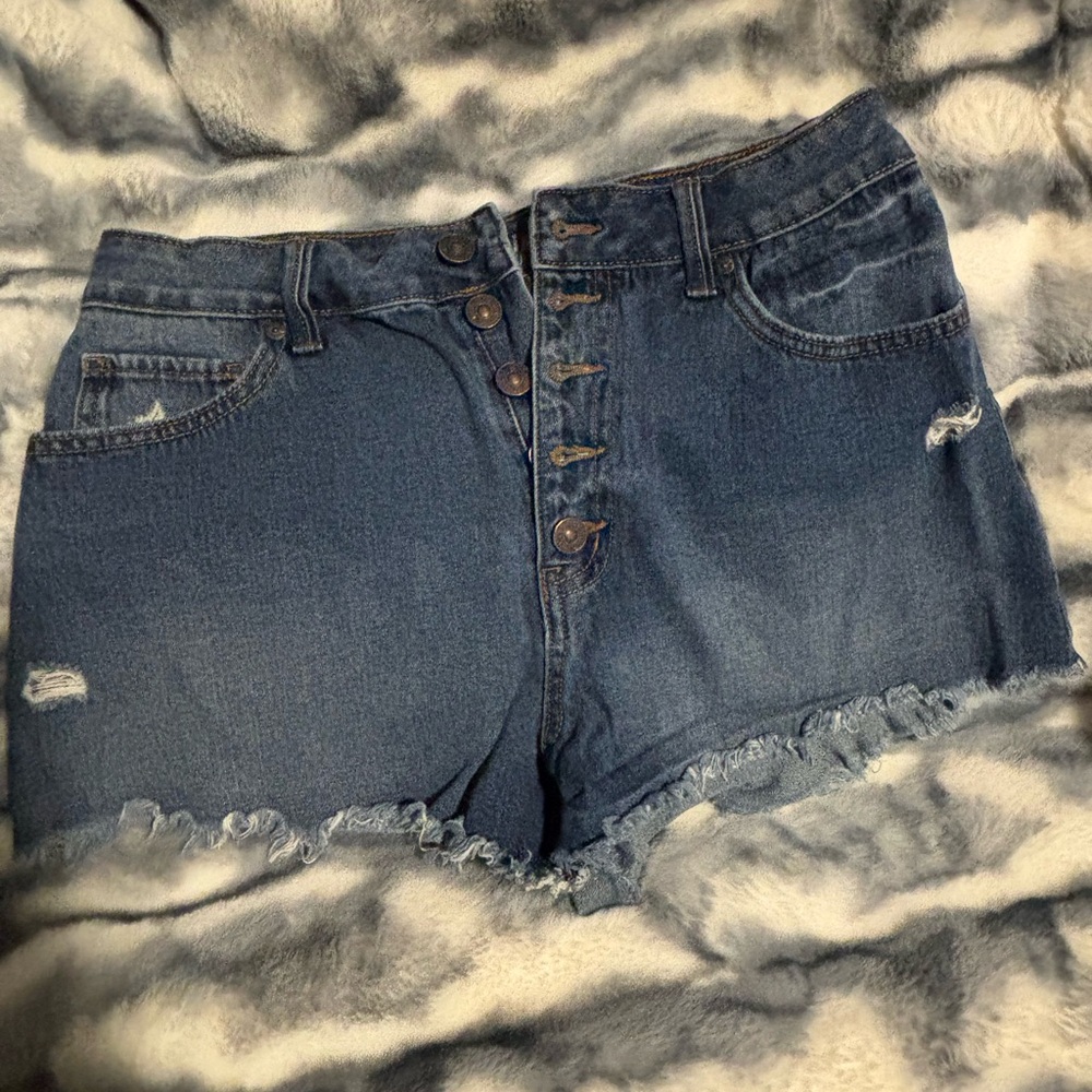 Rewash Blue Denim Women Shorts